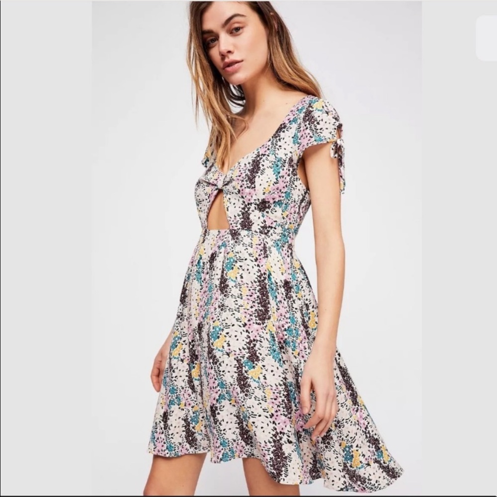 Free People flower Mini Sundress size Small